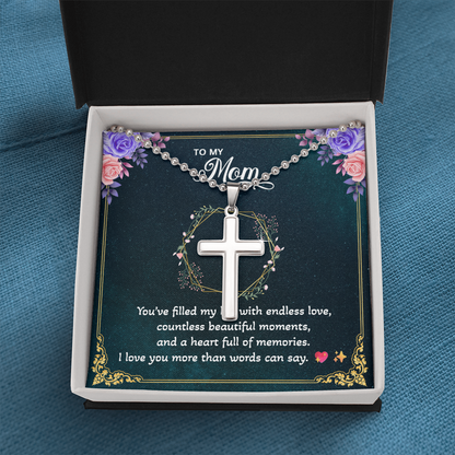 Artisan Cross Necklace | Gift for Mom