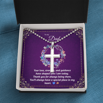 Artisan Cross Necklace | Gift for Dad