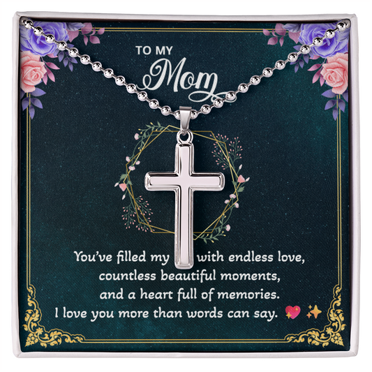 Artisan Cross Necklace | Gift for Mom