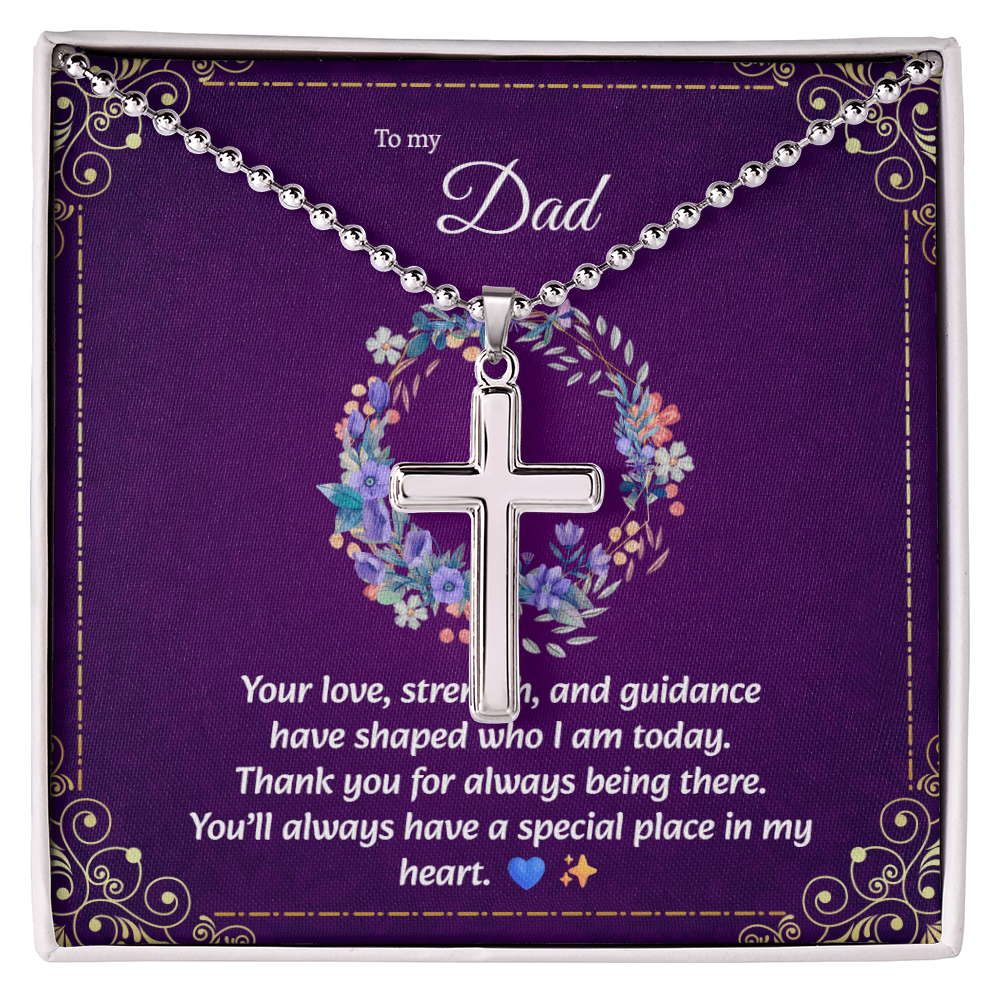 Artisan Cross Necklace | Gift for Dad