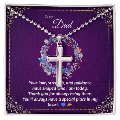 Artisan Cross Necklace | Gift for Dad