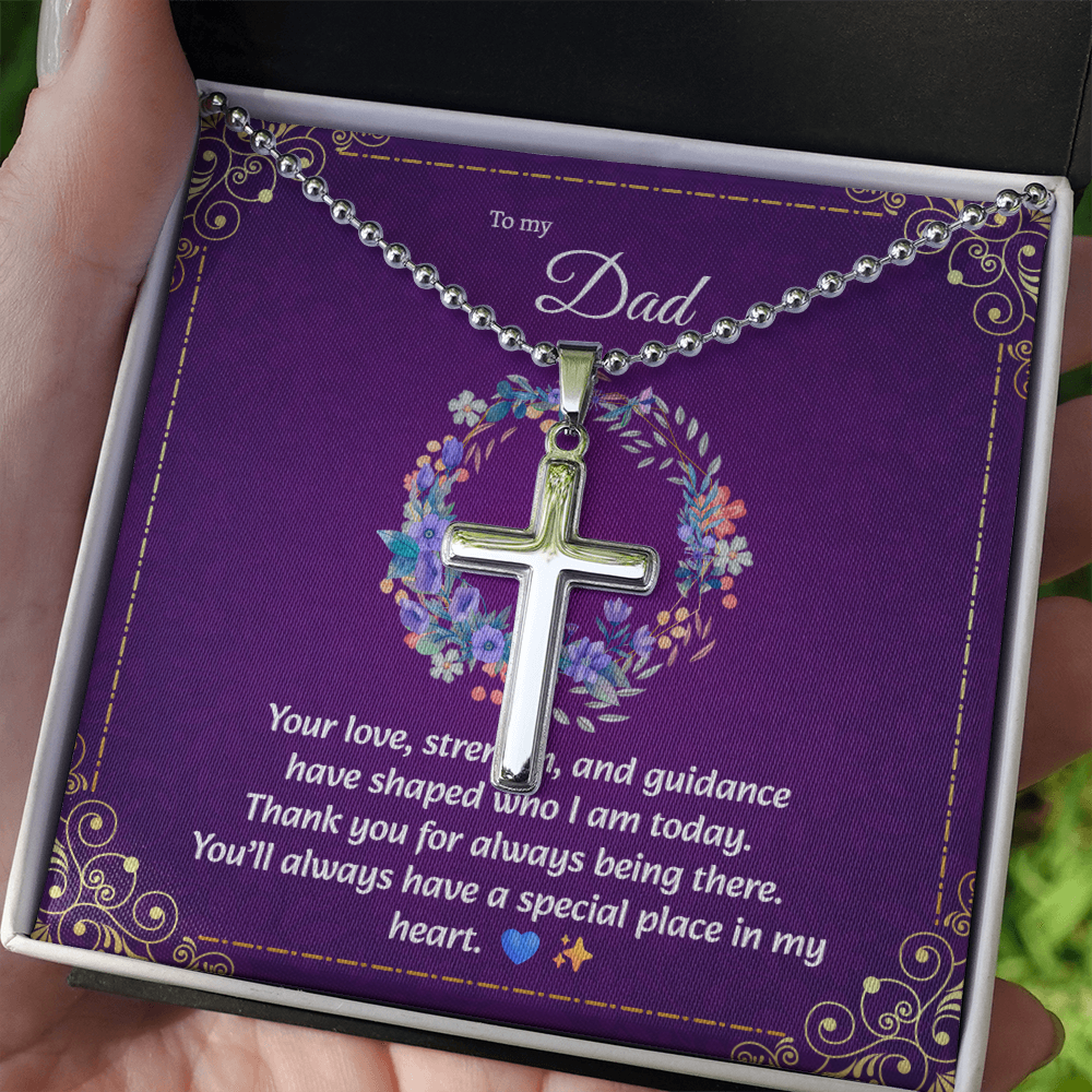 Artisan Cross Necklace | Gift for Dad