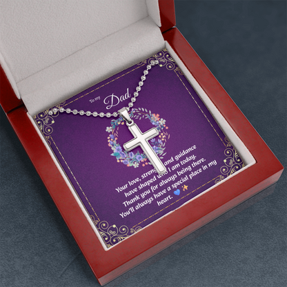 Artisan Cross Necklace | Gift for Dad