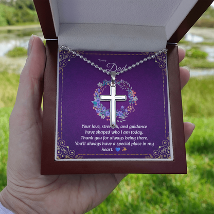 Artisan Cross Necklace | Gift for Dad