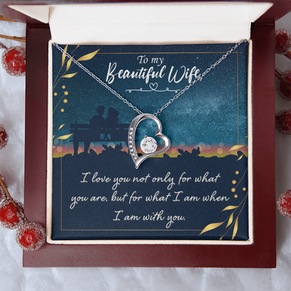 Diamond Love Necklace | Best Gift for Her