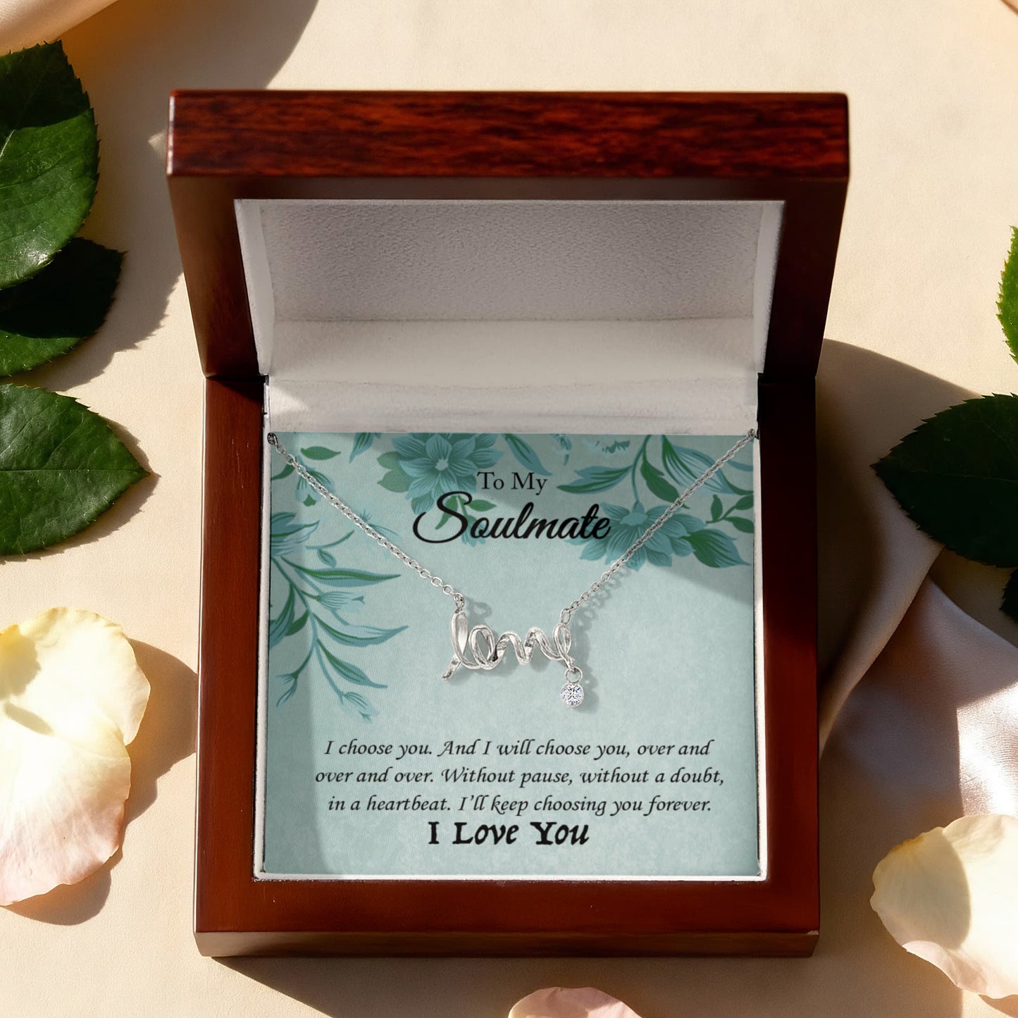 Scripted Love Necklace | Best Gift for Her