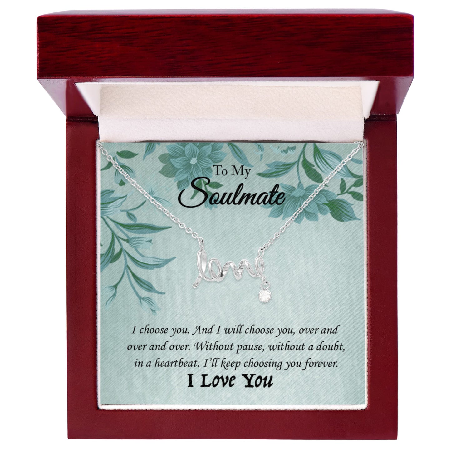 Scripted Love Necklace | Best Gift for Her