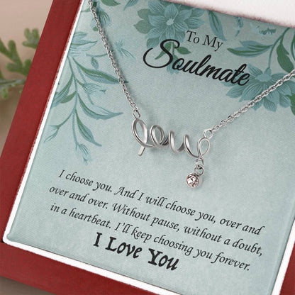 Scripted Love Necklace | Best Gift for Her