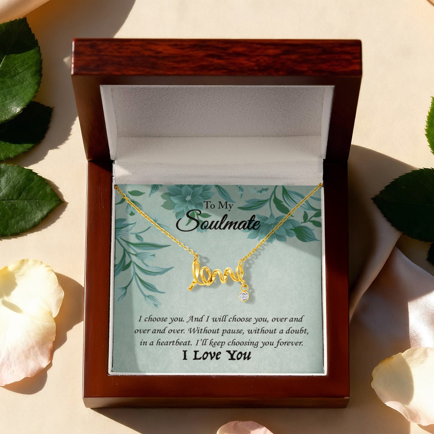 Scripted Love Necklace | Best Gift for Her