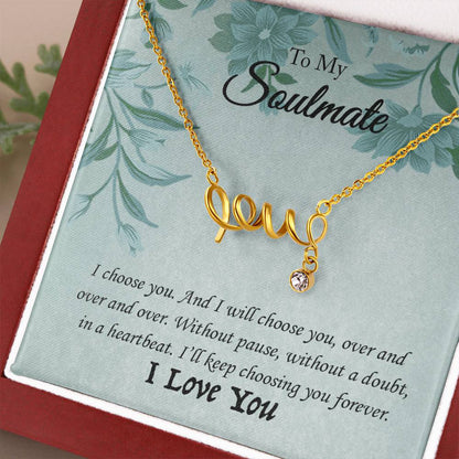 Scripted Love Necklace | Best Gift for Her