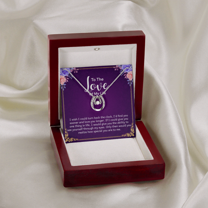 Lucky love necklace  for girlfriend
