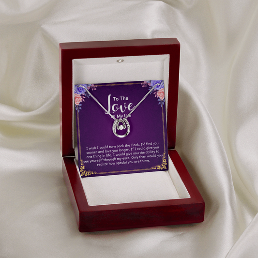Lucky love necklace  for girlfriend
