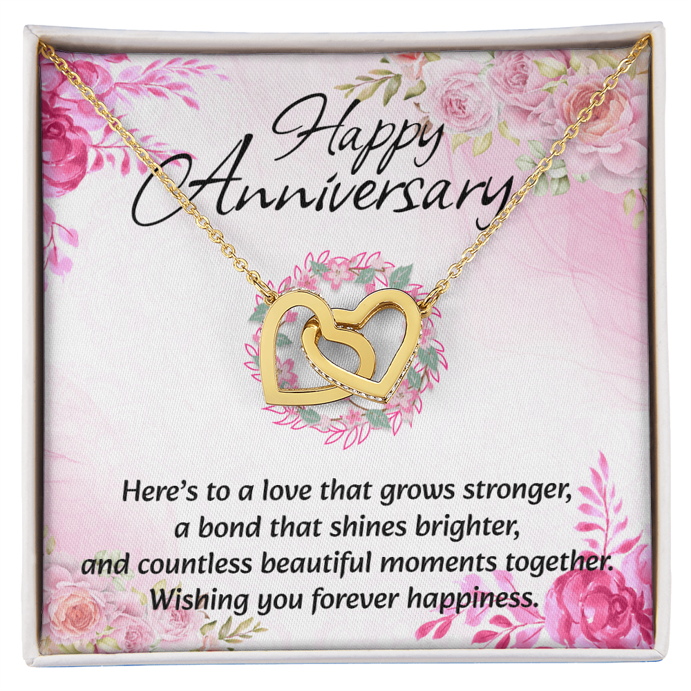 Interlocking Hearts Necklace | Anniversary Gift