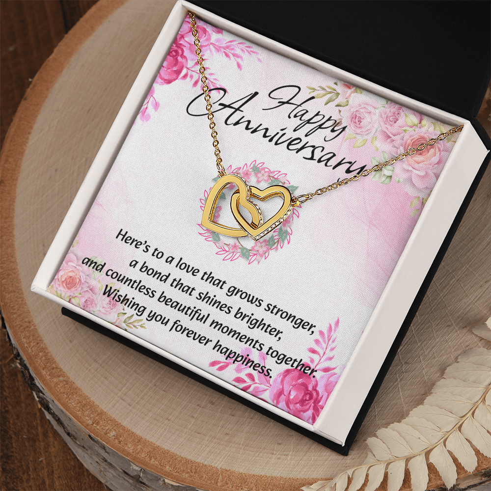 Interlocking Hearts Necklace | Anniversary Gift