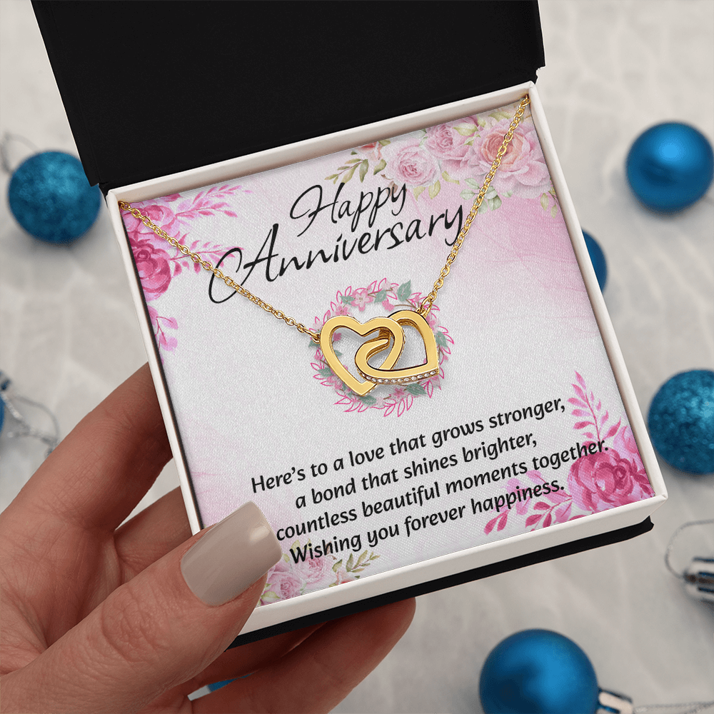 Interlocking Hearts Necklace | Anniversary Gift