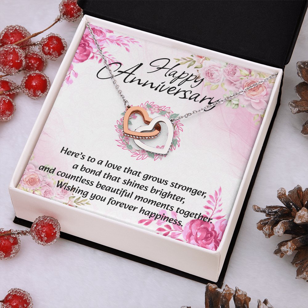 Interlocking Hearts Necklace | Anniversary Gift