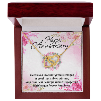 Interlocking Hearts Necklace | Anniversary Gift