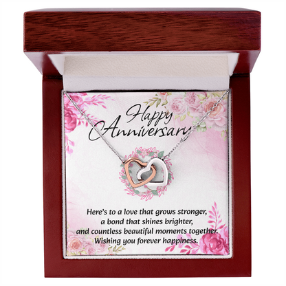 Interlocking Hearts Necklace | Anniversary Gift