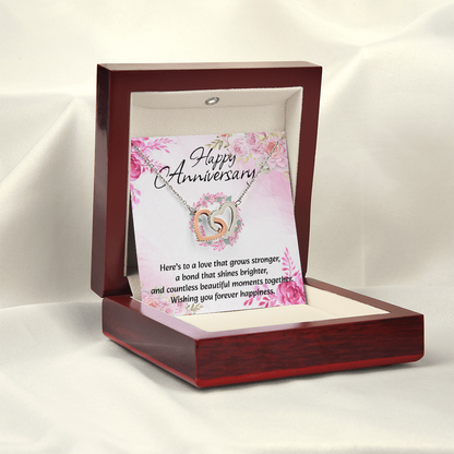 Interlocking Hearts Necklace | Anniversary Gift