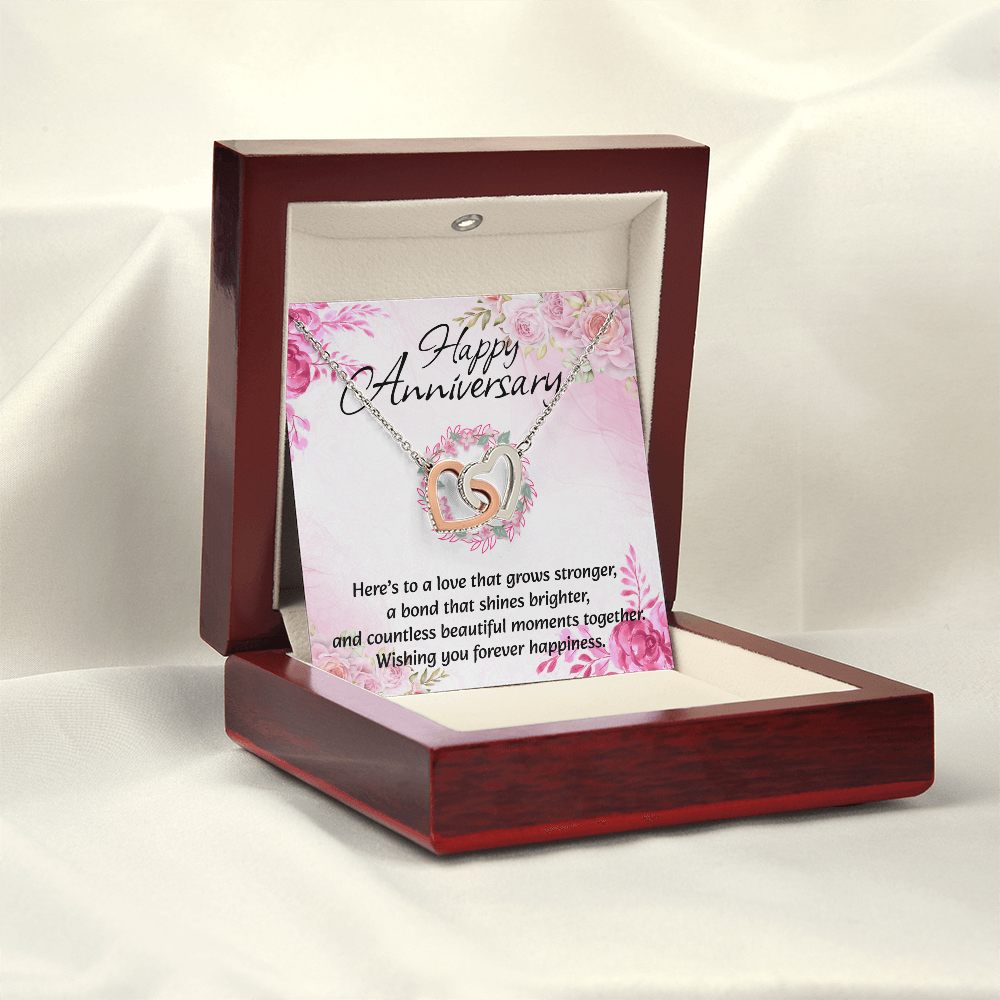 Interlocking Hearts Necklace | Anniversary Gift