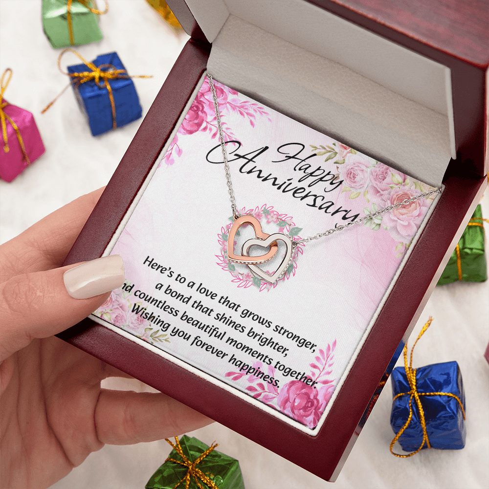 Interlocking Hearts Necklace | Anniversary Gift