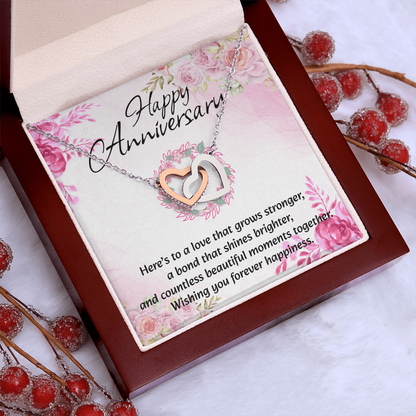 Interlocking Hearts Necklace | Anniversary Gift