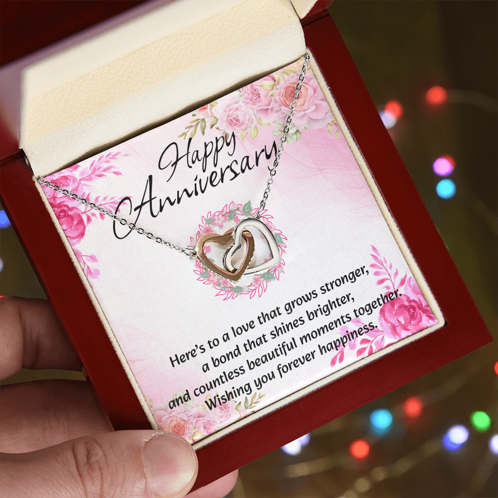 Interlocking Hearts Necklace | Anniversary Gift