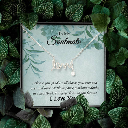 Scripted Love Necklace | Best Gift for Her