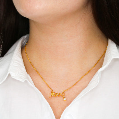 Scripted Love Necklace | Best Gift for Her