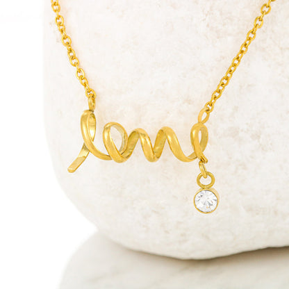 Scripted Love Necklace | Best Gift for Her