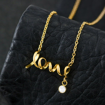 Scripted Love Necklace | Best Gift for Her